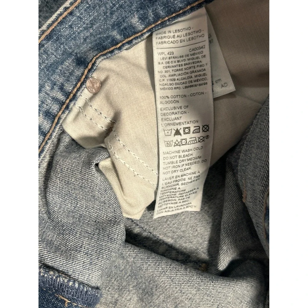 Levi Strauss Signature Carpenter Jeans Mens 38x32 Light Wash NEW Workwear Denim